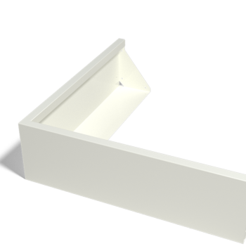 Tērauda atbalsta siena - Ārmalis - 100 x 100 x 30 cm - Cita RAL krāsa