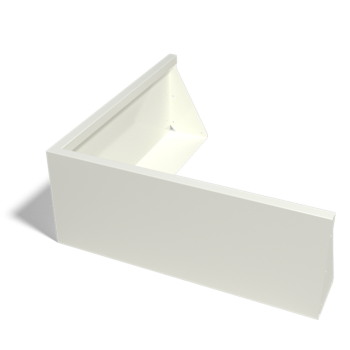 Tērauda atbalsta siena - Ārmalis - 100 x 100 x 40 cm - Cita RAL krāsa