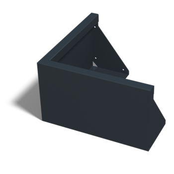 Tērauda atbalsta siena - Ārmalis - 50 x 50 x 30 cm - Cita RAL krāsa