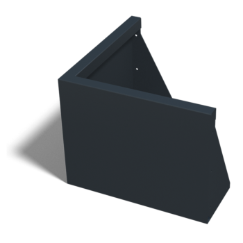 Tērauda atbalsta siena - Ārmalis - 50 x 50 x 40 cm - Cita RAL krāsa