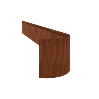 Kortena tērauda dobes apmale - Saplacināta FLEX - Augstums 35 cm - 150 cm