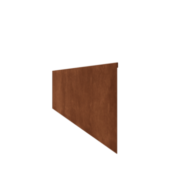 Kortena tērauda dobes apmale - Saplacināta - Augstums 35 cm - 150 cm