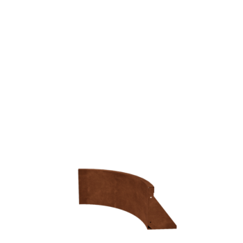 Kortena tērauda atbalsta siena - Iekšējais līkums - 50 x 50 x 30 cm