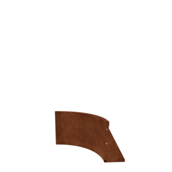 Kortena tērauda atbalsta siena - Iekšējais līkums - 50 x 50 x 40 cm