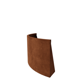 Kortena tērauda atbalsta siena - Ārmalas pagrieziens - 100 x 100 x 60 cm