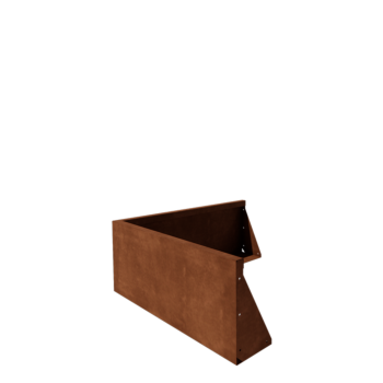 Kortena tērauda atbalsta siena - Ārmalis - 100 x 100 x 40 cm