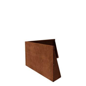 Kortena tērauda atbalsta siena - Ārmalis - 100 x 100 x 60 cm