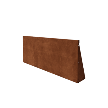 Kortena tērauda atbalsta siena - Taisns - 150 x 60 cm