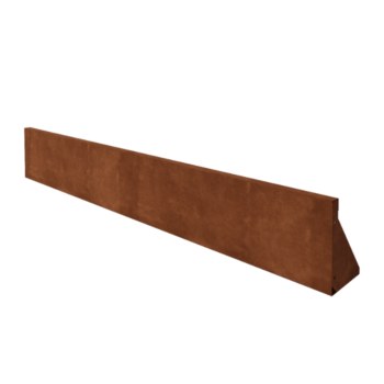 Kortena tērauda atbalsta siena taisns 200 cm (augstums 30 cm)