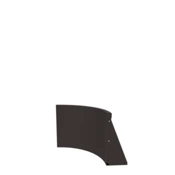 Tērauda atbalsta siena - Iekšējais līkums - 50 x 50 x 50 cm - Cita RAL krāsa