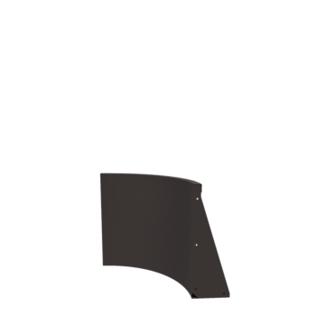 Tērauda atbalsta siena - Iekšējais līkums - 50 x 50 x 60 cm - Cita RAL krāsa