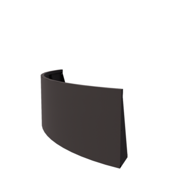 Tērauda atbalsta siena - Ārmalas pagrieziens - 150 x 150 x 60 cm - Cita RAL krāsa