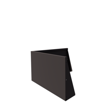 Tērauda atbalsta siena - Ārmalis - 100 x 100 x 60 cm - RAL7016 matēts (antracīta pelēks)