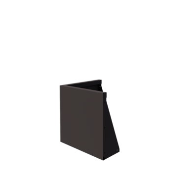 Tērauda atbalsta siena - Ārmalis - 50 x 50 x 50 cm - RAL7016 matēts (antracīta pelēks)