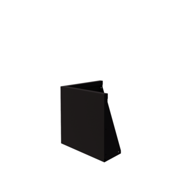 Tērauda atbalsta siena - Ārmalis - 50 x 50 x 50 cm - RAL9005 matēts (melns)