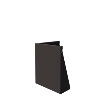 Tērauda atbalsta siena - Ārmalis - 50 x 50 x 60 cm - RAL7016 matēts (antracīta pelēks)