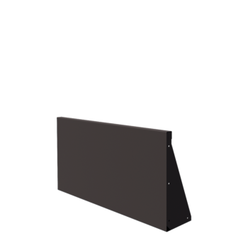 Tērauda atbalsta siena - Taisns - 100 x 50 cm - Cita RAL krāsa