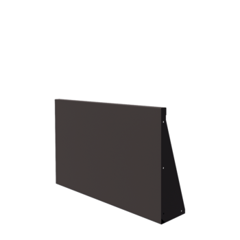 Tērauda atbalsta siena - Taisns - 100 x 60 cm - Cita RAL krāsa