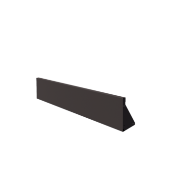 Tērauda atbalsta siena - Taisns - 150 x 30 cm - RAL7016 matēts (antracīta pelēks)