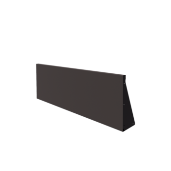 Tērauda atbalsta siena - Taisns - 150 x 50 cm - RAL7016 matēts (antracīta pelēks)