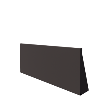 Tērauda atbalsta siena - Taisns - 150 x 60 cm - Cita RAL krāsa