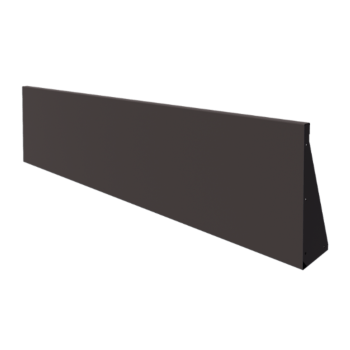 Tērauda atbalsta siena - Taisns - 200 x 50 cm - RAL7016 matēts (antracīta pelēks)