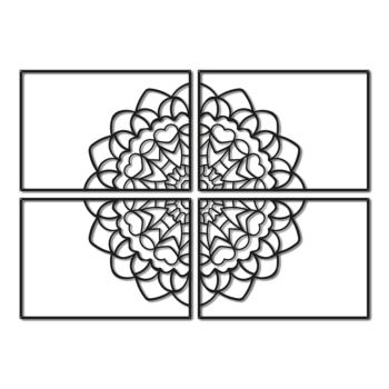 Metāla sienas apdare Mandala *OP=OP