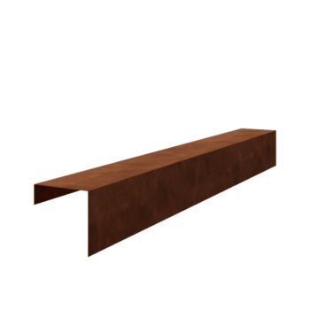 Kortena tērauda u-profils 15 x 15 x 5 cm (garums 150 cm)