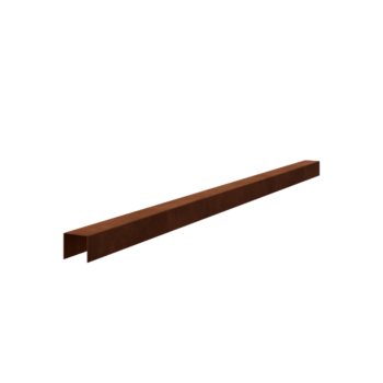 Kortena tērauda U veida profils - 5 x 5 x 5 cm - 240 cm