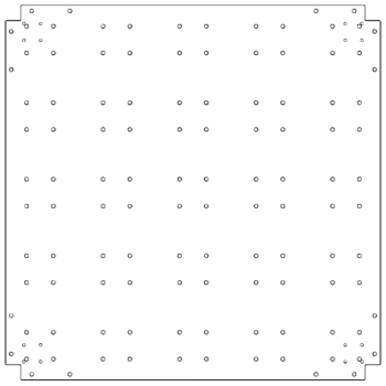 Cinkota tērauda pamatplate - 100 x 100 cm