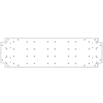 Cinkota tērauda pamatplate - 30 x 100 cm