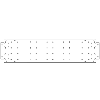 Cinkota tērauda pamatplate - 30 x 120 cm