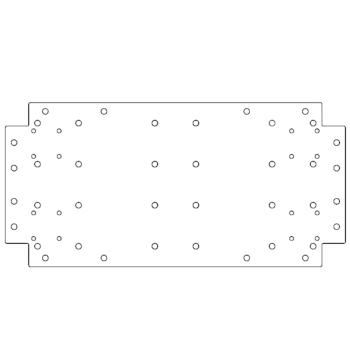 Cinkota tērauda pamatplate - 30 x 60 cm