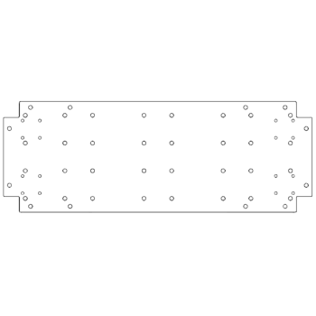 Cinkota tērauda pamatplate - 30 x 80 cm