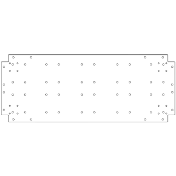 Cinkota tērauda pamatplate - 40 x 100 cm