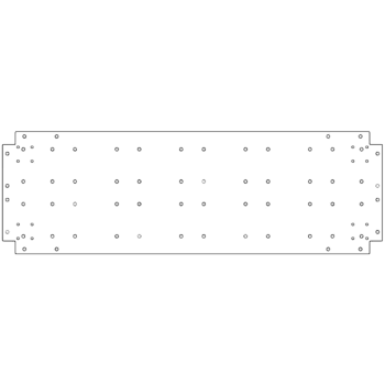 Cinkota tērauda pamatplate - 40 x 120 cm