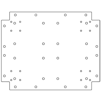 Cinkota tērauda pamatplate - 40 x 50 cm