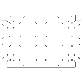 Cinkota tērauda pamatplate - 40 x 60 cm