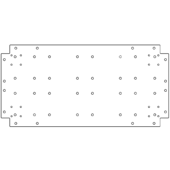 Cinkota tērauda pamatplate - 40 x 80 cm