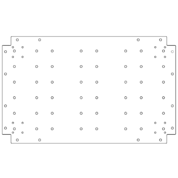 Cinkota tērauda pamatplate - 50 x 80 cm