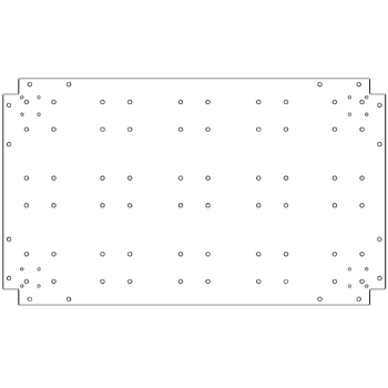 Cinkota tērauda pamatplate - 60 x 100 cm