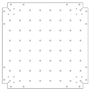 Cinkota tērauda pamatplate - 70 x 70 cm