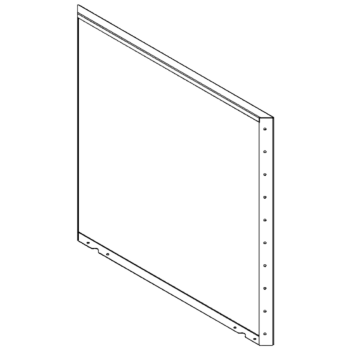 Tērauda puķu kaste - Panelis - 100 x 100 cm - RAL7016 matēts (antracīta pelēks)