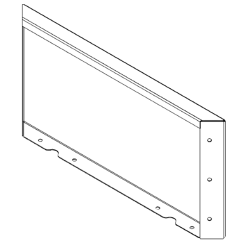 Tērauda puķu kaste - Panelis - 30 x 60 cm - RAL7016 matēts (antracīta pelēks)