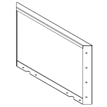 Tērauda puķu kaste - Panelis - 40 x 60 cm - RAL7016 matēts (antracīta pelēks)