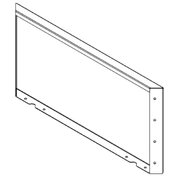 Tērauda puķu kaste - Panelis - 40 x 80 cm - RAL7016 matēts (antracīta pelēks)