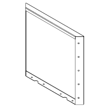 Tērauda puķu kaste - Panelis - 50 x 50 cm - RAL7016 matēts (antracīta pelēks)
