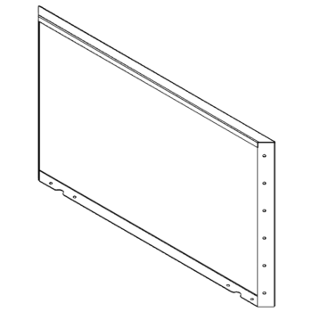 Tērauda puķu kaste - Panelis - 60 x 100 cm - RAL7016 matēts (antracīta pelēks)