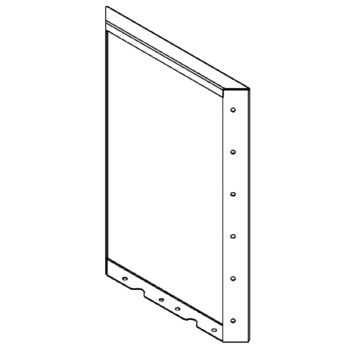 Kortena tērauda puķu kaste - Panelis - 60 x 40 cm