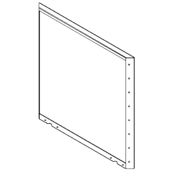 Tērauda puķu kaste - Panelis - 80 x 80 cm - RAL7016 matēts (antracīta pelēks)